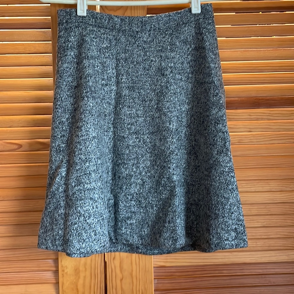 Gray wool skirt